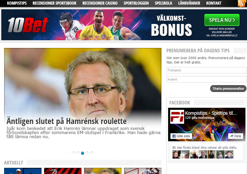 Fotbollstips hos Kompistips.se